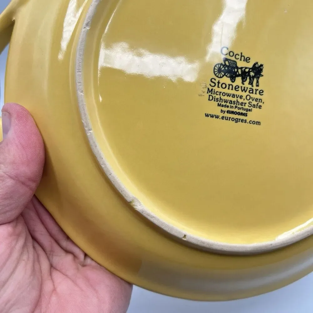 Coche Stoneware Plate - Yellow